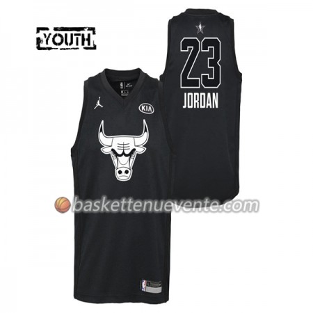 Maillot Basket Chicago Bulls Michael Jordan  23 2018 All-Star Jordan Brand Noir Swingman - Enfant